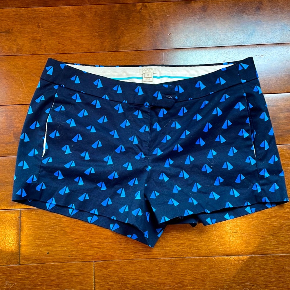 Never-worn blue sails J Crew stretch shorts